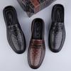 Fashion Genuine Leather Men Loafers Moccasins Handmade Man Casual Fashion Shoes All-match Men Slip on Flats Leisure Walk Business Shoes