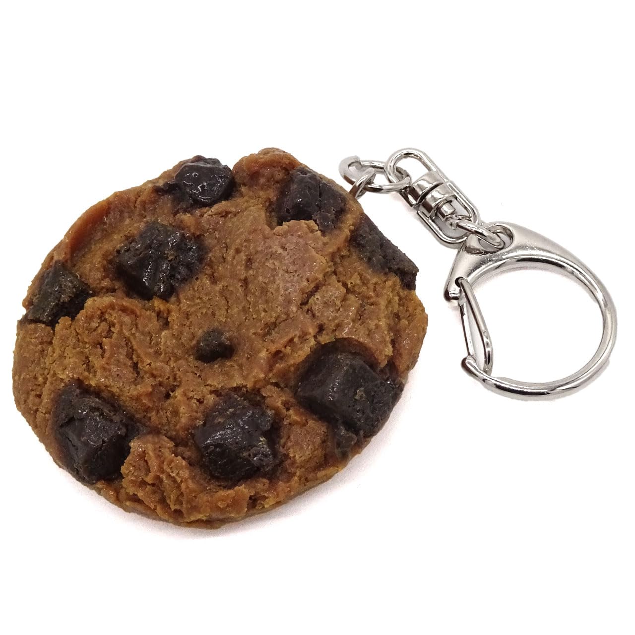 

stomach will rumble every time you look at Chocolate cookie food sample keychain gift 063OK Coconut Accessories [Your it] - cute, funny, souvenir, коричневый