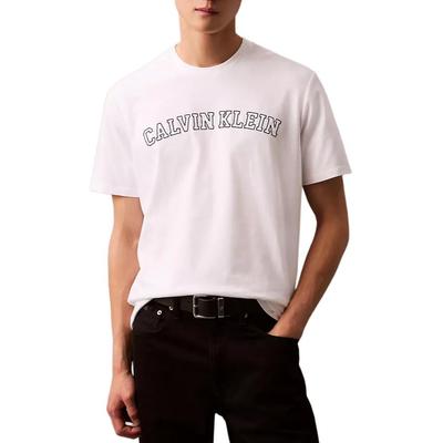 Classic Short Sleeve T-Shirt With Letter Logo Pattern Men Tops Bright-White 40EM882-110