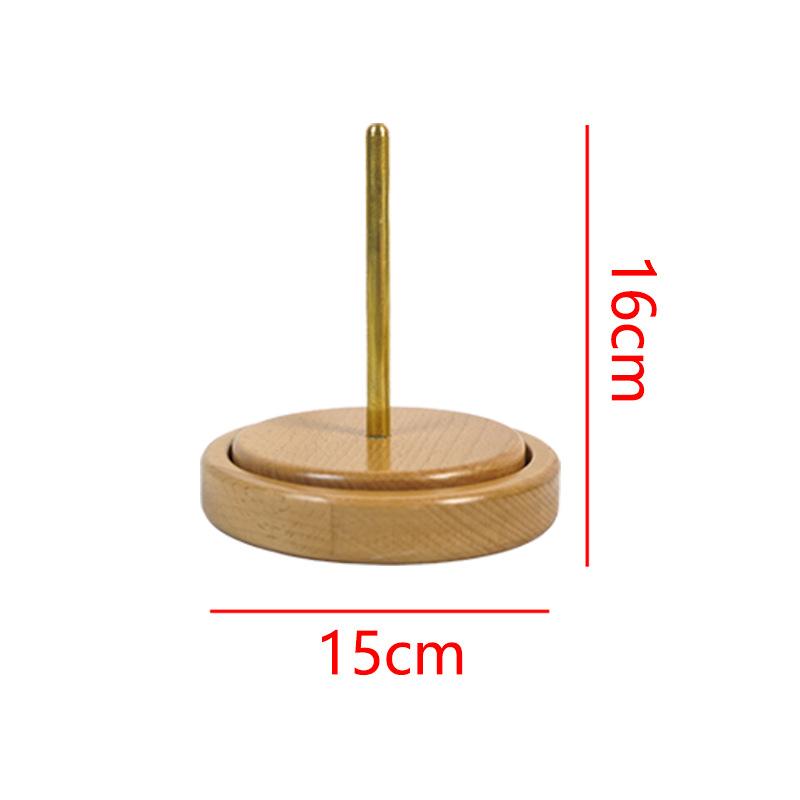 

Деревянная подставка для моталки пряжи, Деревенский круглый держатель катушки без батареек для вязания спицами, крючком, рукоделия, художественных принадлежностей, светло-коричневый