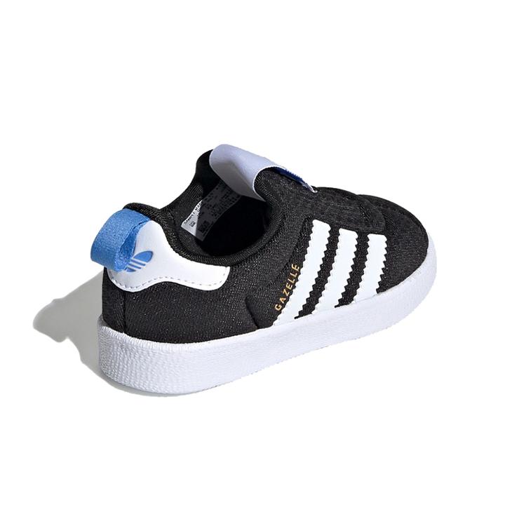 adidas Originals GAZELLE Low Top Toddler Shoes Black White Blue Infant And Toddler EE6294