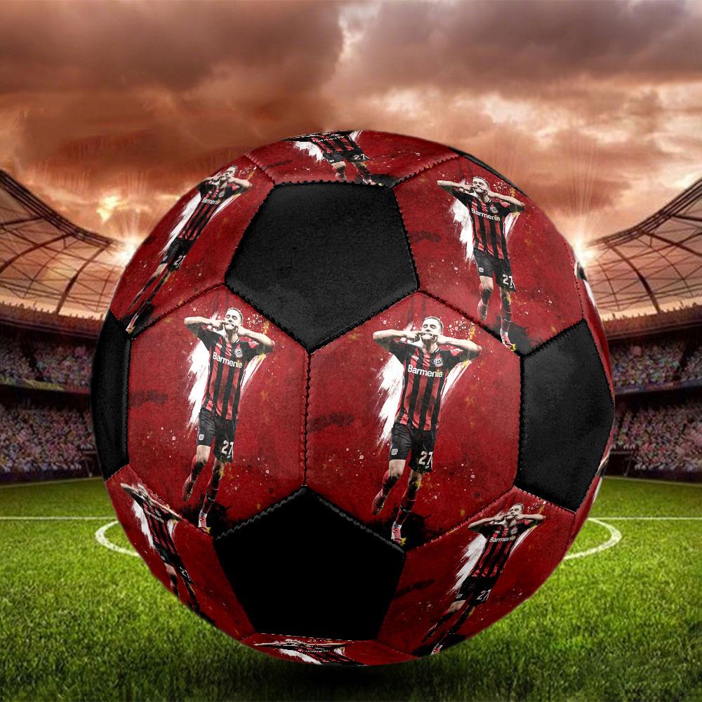 Florian Wirtz size5 Soccer Ball, colorful, suitable for all ages, machine-stitched, PVC material, competition grade,durable and high bounce