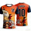 Luffy Football Jersey T-shirt Kids Football Special Jersey  Adult Men's Quick-Drying T-shirt