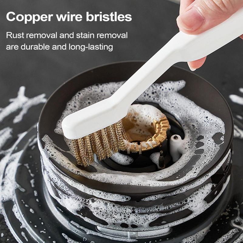 Küchenputzbürste Tiefenreinigung Herd Küchenherd-Bürste Hochleistungs-Schrubber mit Schaber Rostentferner Barbecue-Grill