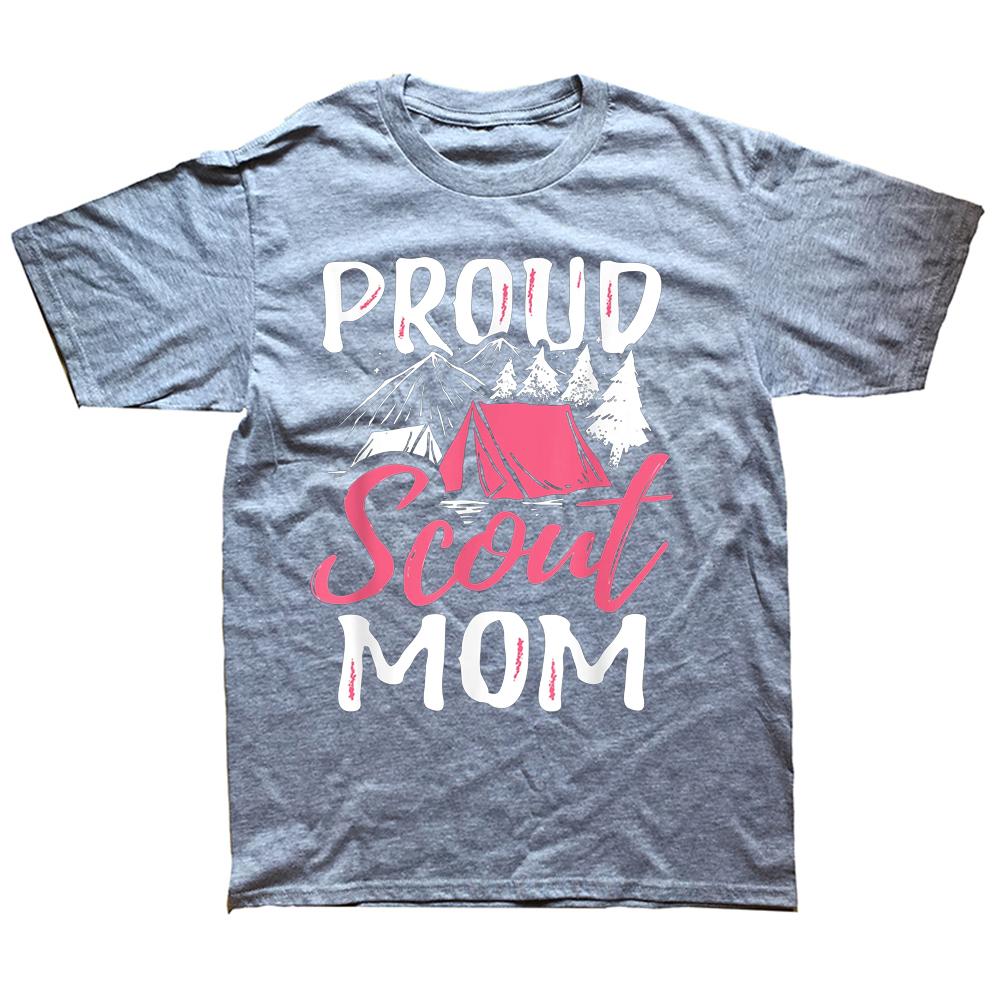 Funny Proud Scout Mom Scouting Leader Camping T Shirts Graphic Cotton Streetwear Short Sleeve Birthday Gifts Summer T-shirt