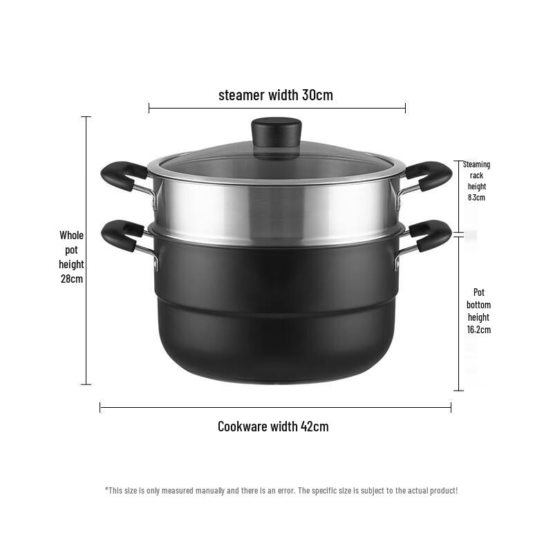 Joyoung 30cm Double-Layer Stainless Steel Steamer Pot