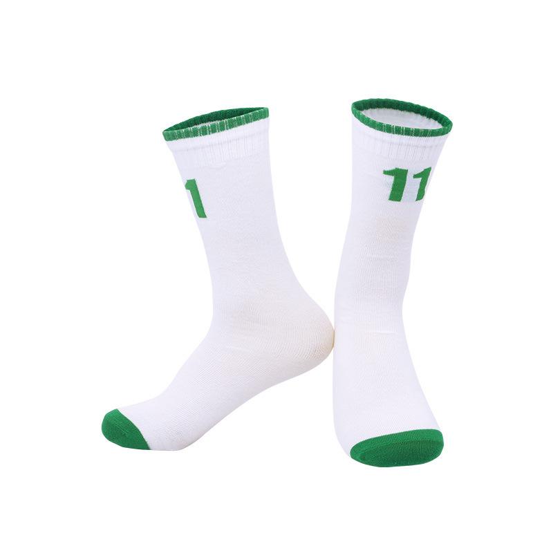 Summer Thin Children'S High-Top Basketball Socks Student Middle School Children'S Performance Star Number Socks Youth Sports Socks