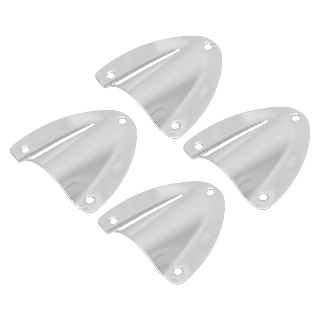 4PCS Marine Wire Cable Vent Cover Polished Easy Installation Stainless Steel Clam Shell Ventilator for Boat Yacht