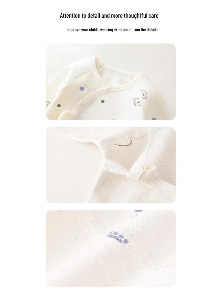 Newborn Baby Jumpsuit - Pure Cotton, Spring & Autumn, 0-6 Months, Base Layer & Crawling Rompers.