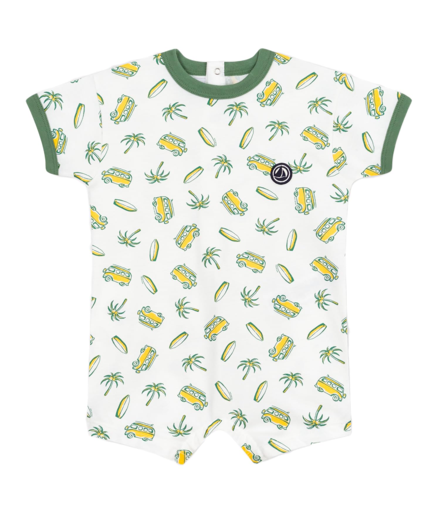 

Короткий ромпер A0CV4 18 месяцев 81 см [Petit Bateau] Молочный/Разноцветный