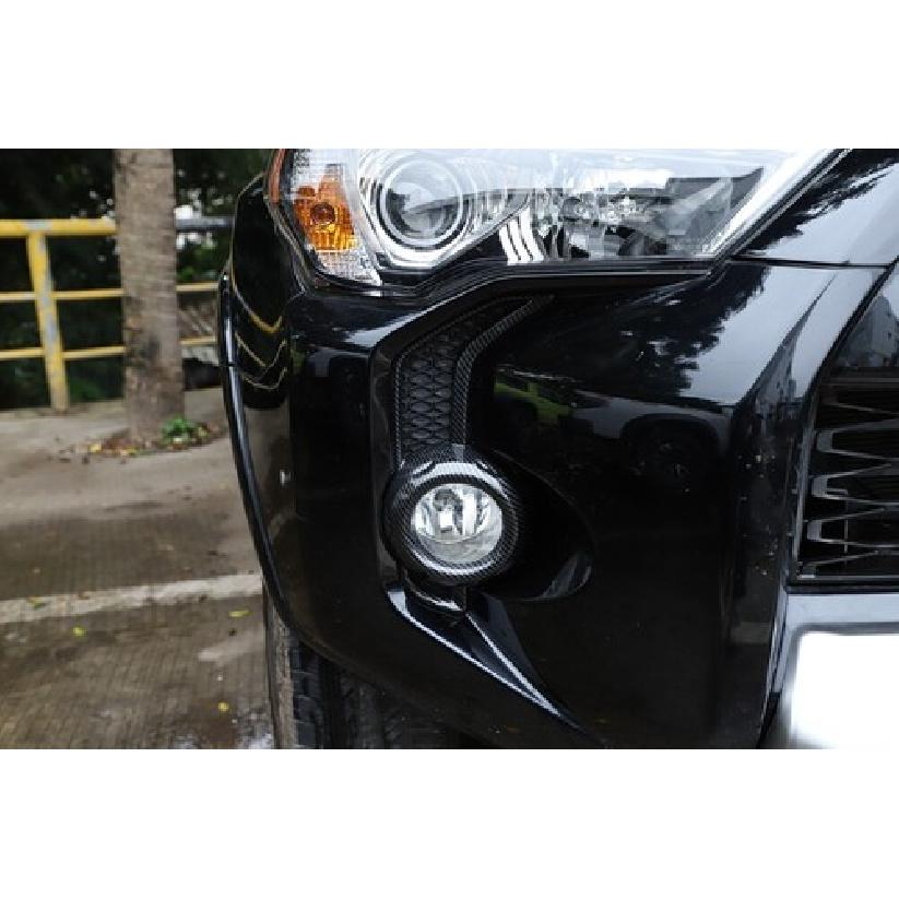 2pcs Front Fog Light Lamp Cover Trim Decor For 4Runner SR5/ TRD Pro 2014+