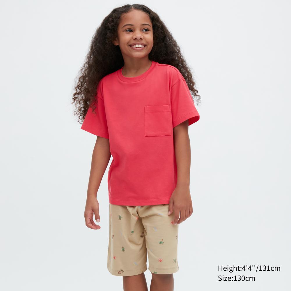 

UNIQLO KIDS AIRism Cotton Blend Set Short Sleeve Print