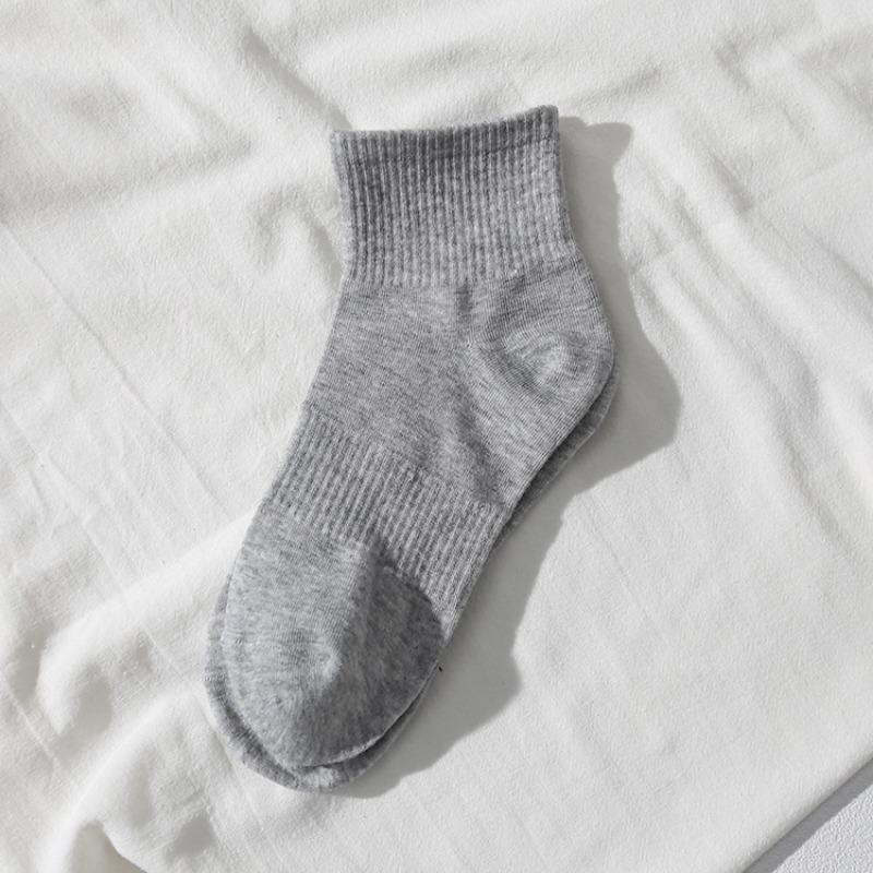 Men's Spring and Summer Pure Cotton Sports Breathable Shallow Mouth Socks