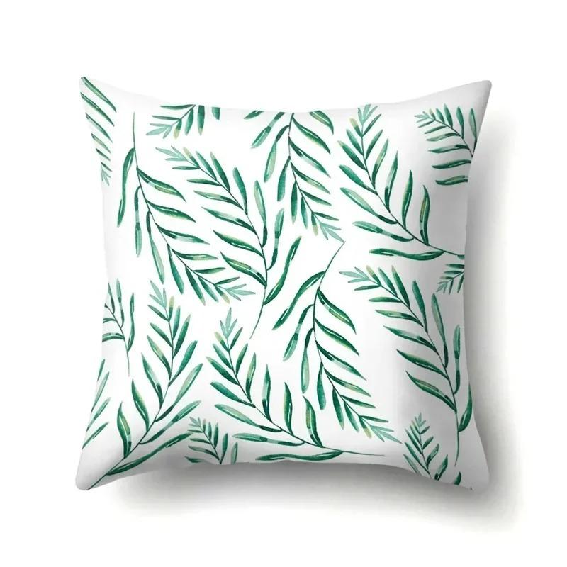 Colorful Printed Plant Pattern Luxury Home Car Living Room Sofa Cushion Cover Decorative Pillow Cover