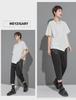 Women's Contrast Line Short-Sleeve Casual Top - Versatile European & American Style