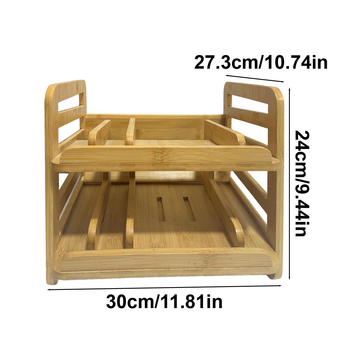 

Бамбуковая полка, напольный многоярусный органайзер для банок с закусками, съемный шкаф для хранения консервированных закусок для кошек и собак