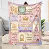 50th Birthday Celebration Flannel Blanket-Soft and Suitable for Sofas,Beds,Offices,Travel,All Seasons,Great Gift for Holidays and Birthdays.