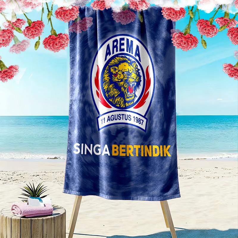 AREMA MALANG Print Beach Towel, Large Soft Quick Dry Towel for Beach Camping Swimming
