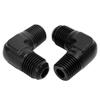 2 Pcs 6AN To 14 NPT Fitting Adapter 90 Degree Male Swivel Gas Line Rail Pump Injector Fitting