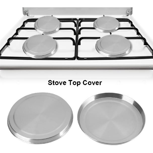 Dioche Electric Stove Covers, 4Pcs/Set Gas Stove Protectors, Stainless Steel Kitchen Stove Top Covers Cooker for Kitchen/Cooking, Wholesale Business