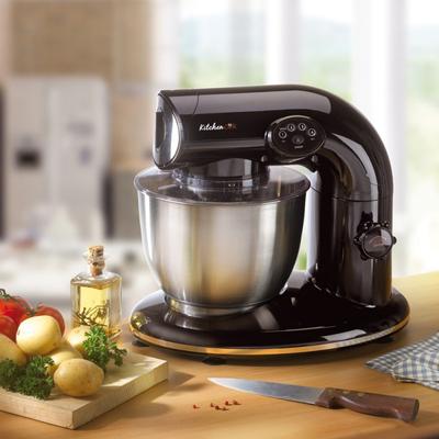 Kneading Robot With Stainless Steel Bowl 5 L Ak80 Kitchencook Black