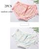 3pcs 4pcs/set Sexy Hollow Lingerie Lace Patchwork Knickers Soft Mid Waist Women's Underwear for Girls Panties