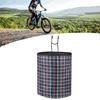 Bike Basket Front Rack Storage Bag Large Capacity Steel Frame Oxford Cloth for Outdoor