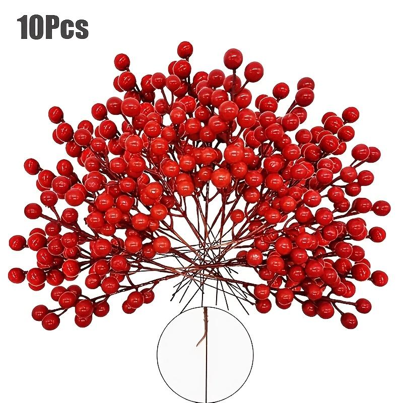 

Red Berry Branch Cherry Simulation Small Red Fruit Decoration,Wedding Valentine s Day Flower Accessories Christmas Decorations