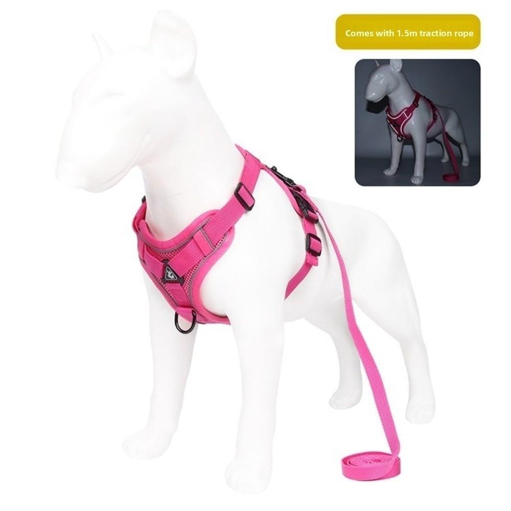 Adjustable Cat Harness and Leash Sets Reflective Dogs Accessories No-Pull Chest Strap  Outdoor