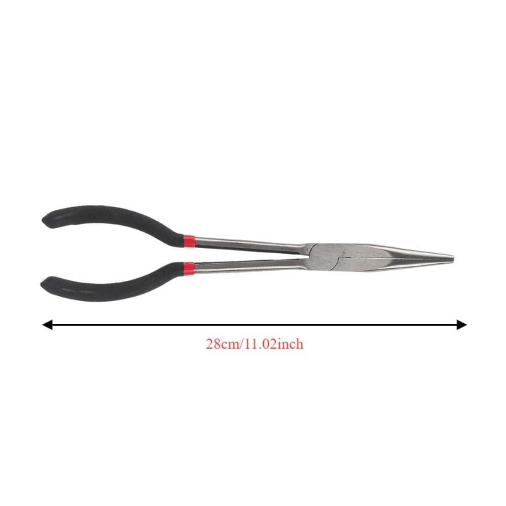 11 Inches Long Nose Pliers Carbon Steel Straight Nose Pliers Needle Nose Pliers Repairing Work