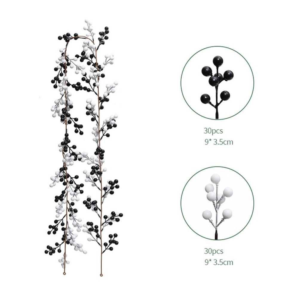 Vibrant Red Berry Garland 6FT Artificial Vine for Christmas Parties and Crafts