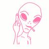 HungMieh Car Stickers Funny Alien Personality Ufo Decals Laser Vinyl Sticker Car 3D Car Styling Decoration 10.3X15cm