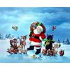 DIY 5D Diamond Painting Santa Claus Diamond Embroidery Winter Snow Tree Cross Stitch Full Round Drill Mosaic Christmas Gift