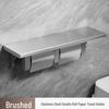 304 Stainless Steel Toilet Paper Holder with Phone Shelf
