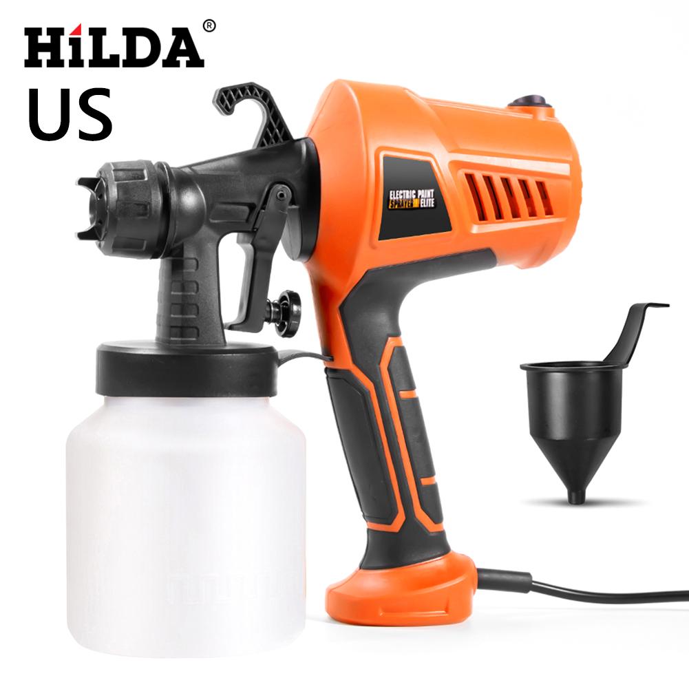 500W Household Paint Sprayer 800ML Paint Spray Machine With Paint Pot Flow Control for Furniture/Walls/Fences/Cars