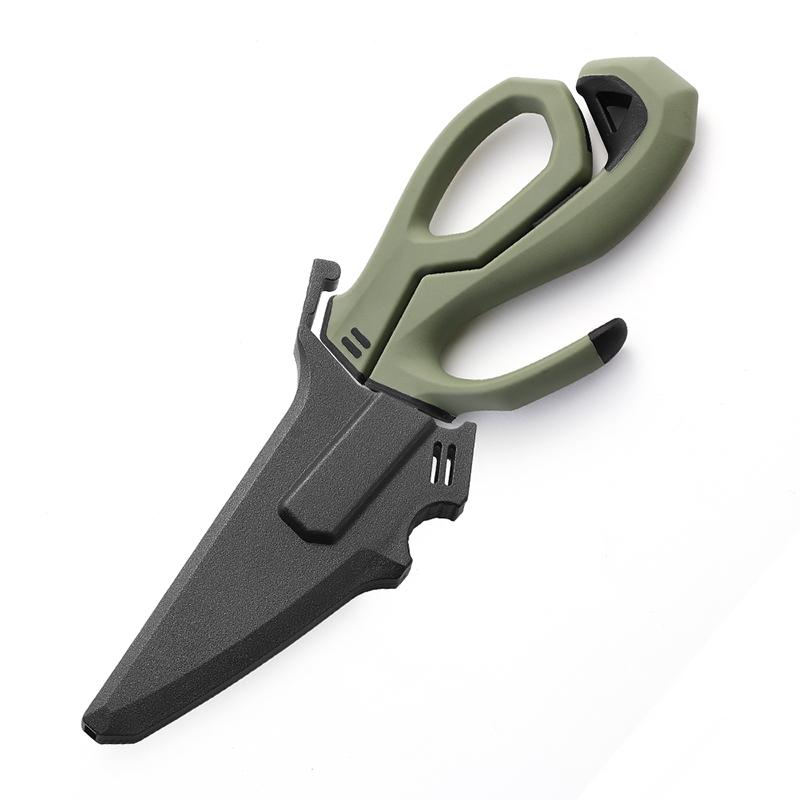 

Ножницы для рыбалки премиум-класса, прочные кухонные со съемными лезвиями, многофункциональные ножницы для разделки птицы из нержавеющей стали 1pc