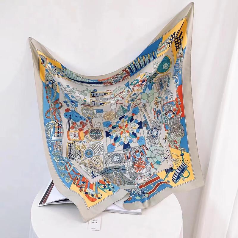 

Изысканный квадратный платок Haoman 90x90cm