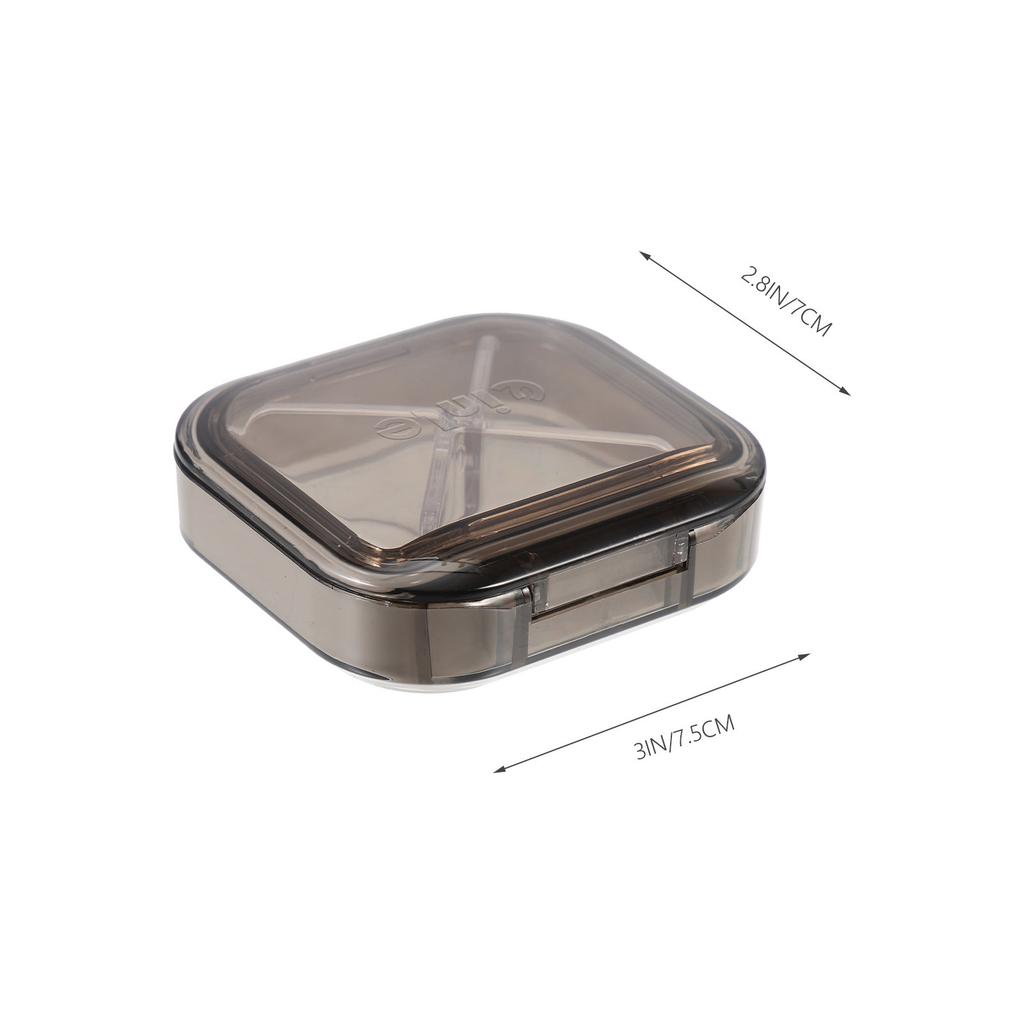 Pills Storage Case Portable Multi-Grid Organizer Compact Convenient Medicine Box Dental Braces Storage Dustproof Moistureproof