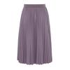Girls High Waist Elastic Waistband Solid Color Pleated Skirt with Lining Flowy Holiday Birthday Skirt