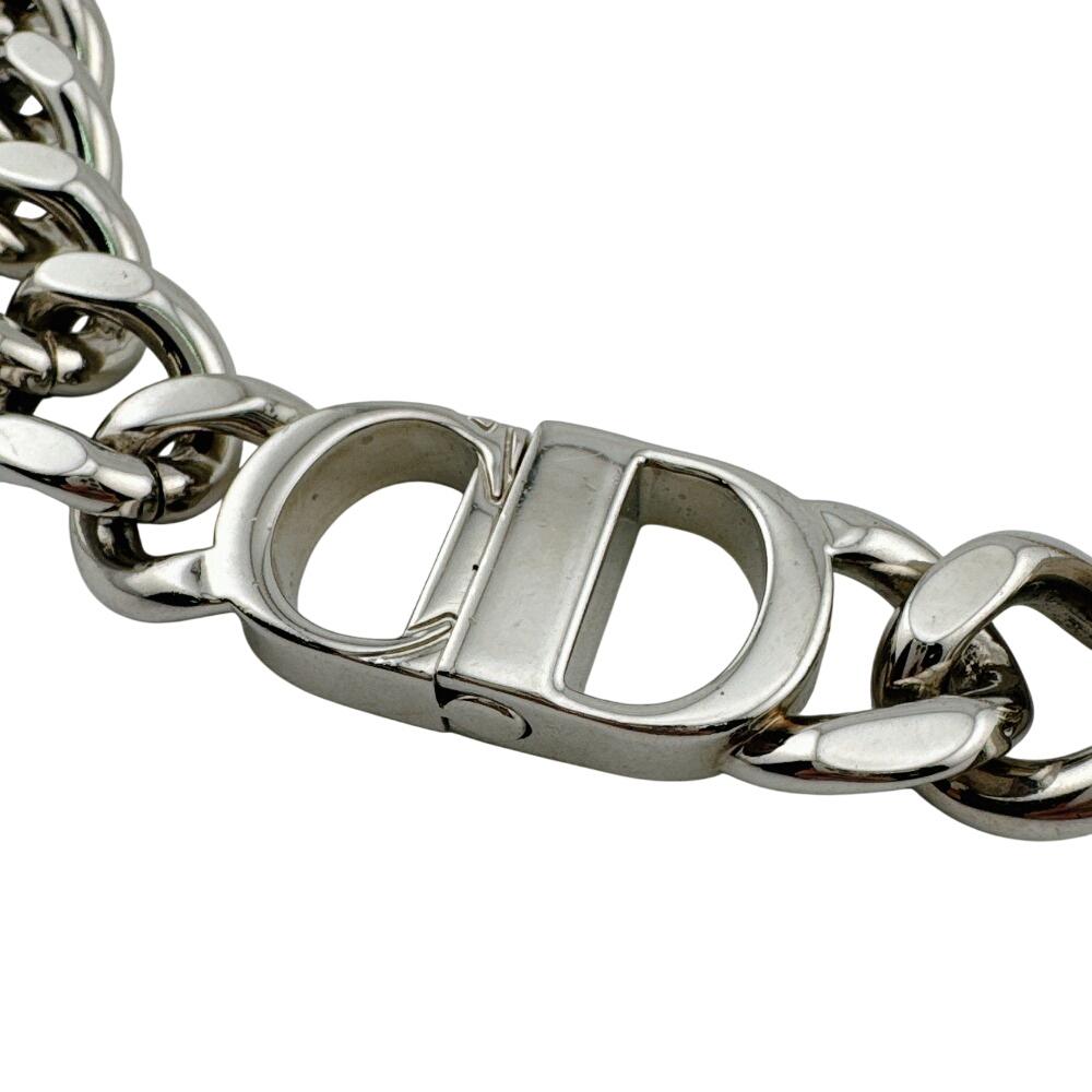 Dior Kihei Sterling Silver CD Icon Chain Link Necklace Silver Sterling Silver Used