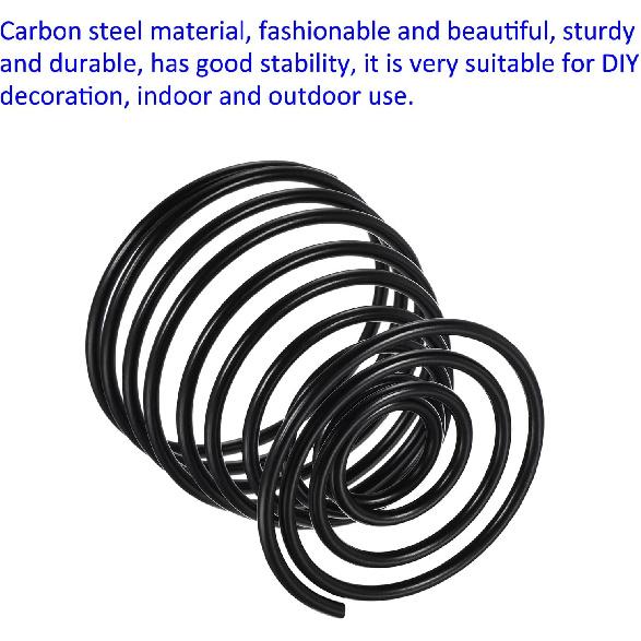 3 Pack Air Plant Holders - Metal Planter Stand Air Plants Flower Pot Rack Apply to Home Weddings Decor(Black, 2" x 2.1")