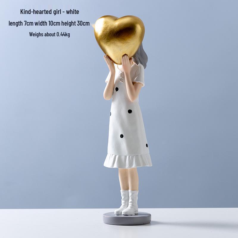 Скандинавская абстрактная фигурка девушки, украшение для декора гостиной