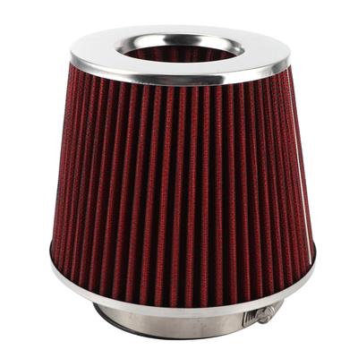 90mm Air Filter Intake Cleaner Reusable Washable with Clamps Filter Out Impurities Universal