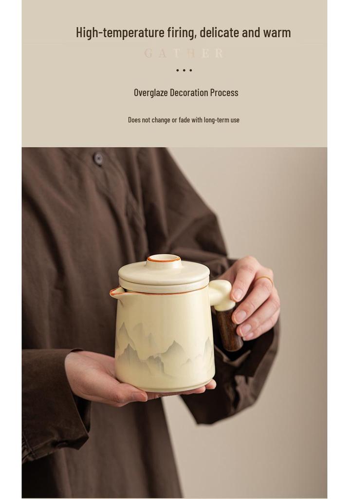 Portable Luxury Travel Tea Set: Quick Brew Cup for Outdoor Camping and Vehicles