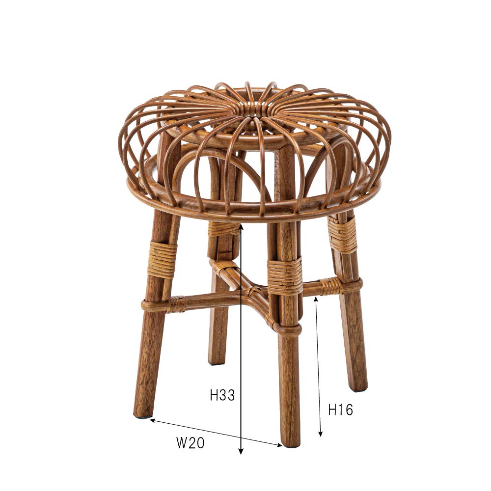 Azumaya Rattan Stool NRS-504