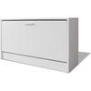 VidaXL Shoe Bench 80 X 24 X 45 Cm White