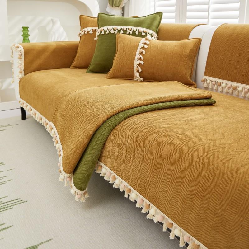 

Универсальная подушка для дивана Four Seasons, чехол для полотенец на спинку, ткань, нескользящий чехол для дивана, чехол для подушки, полотенце 70*90cm