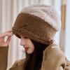 Hat Women's Autumn and Winter Lamb Fleece New Fleece Thickened Cycling Hat Cold-proof Windproof Ear Protector