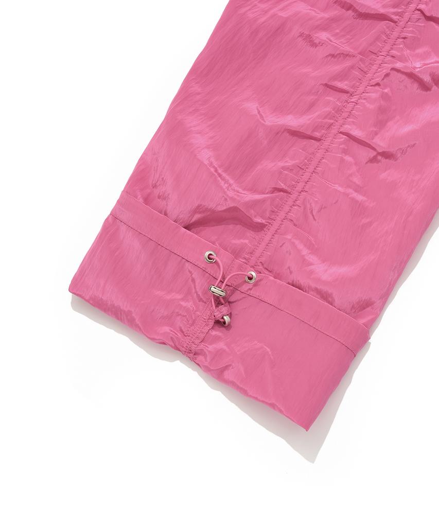 FALLETT Shine Shirring Pants Pink