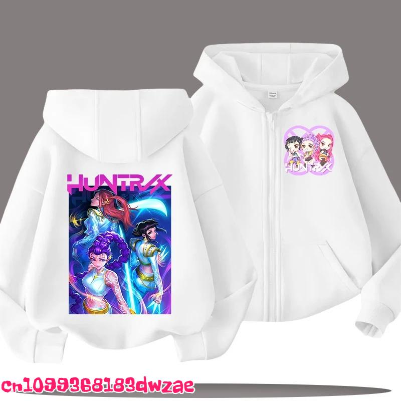 Modischer Anime Grafik Reißverschluss Hoodie Kinder Kapuzenpullover Jungen Mädchen Frühling Herbst Lässige Streetwear Jacke Kinderkleidung